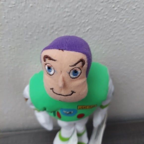 Disney Store Pixar Toy Story Buzz Lightyear 8" Mini Bean Bag Plush NWT Vintage - Picture 3 of 11